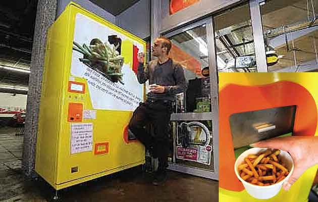 French fries vending machine